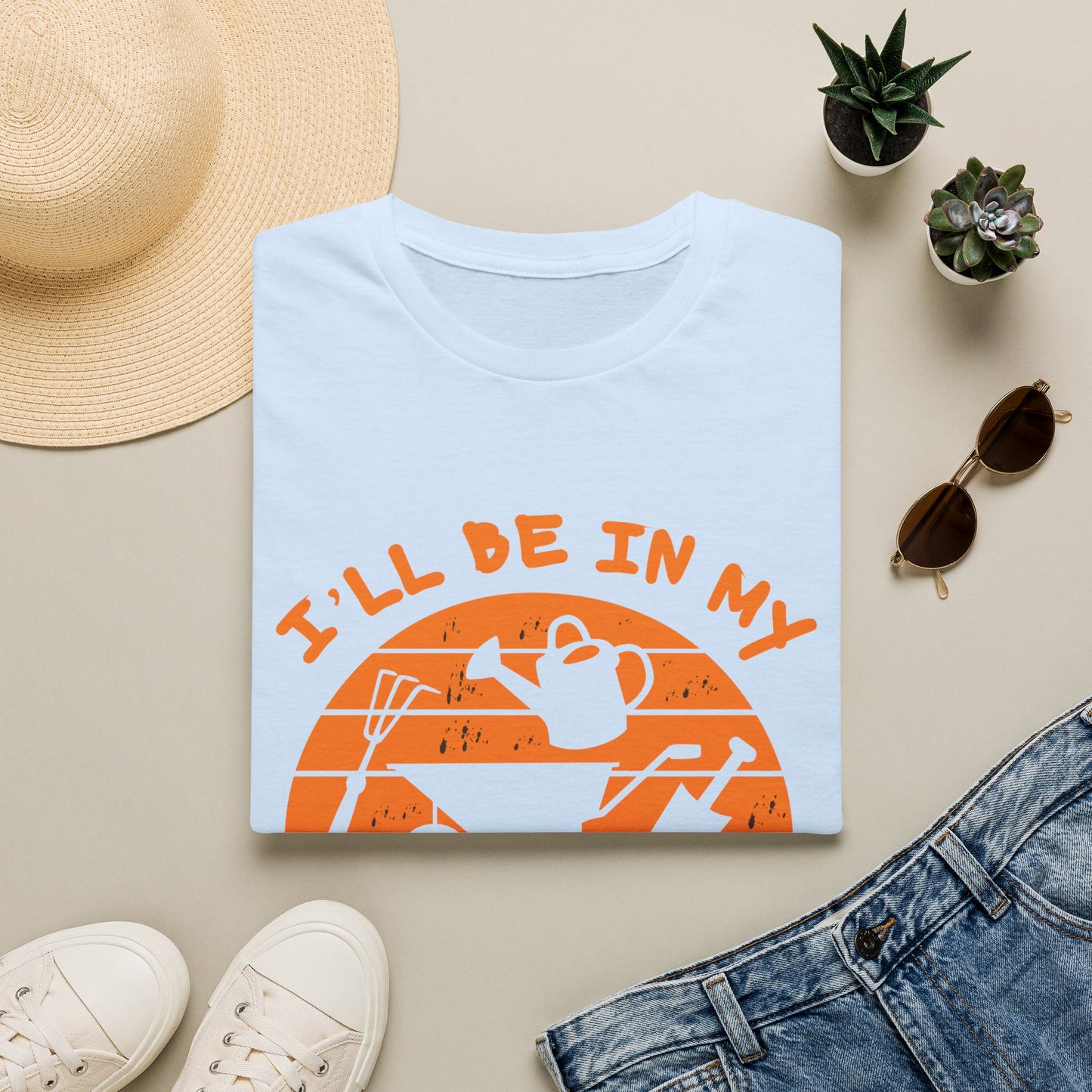 I'll Be In My Office T-Shirt — Funny Gardening Tee with Watering Can