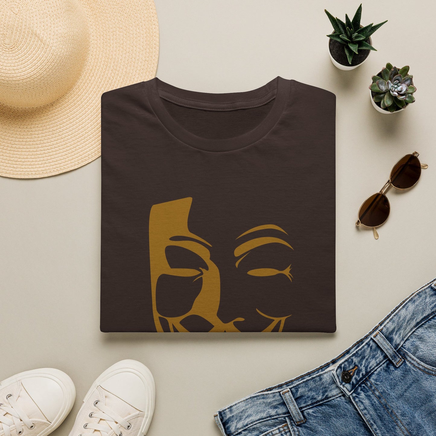 Guy Fawkes Mask T-Shirt — Anonymous/V for Vendetta Inspired Graphic Tee