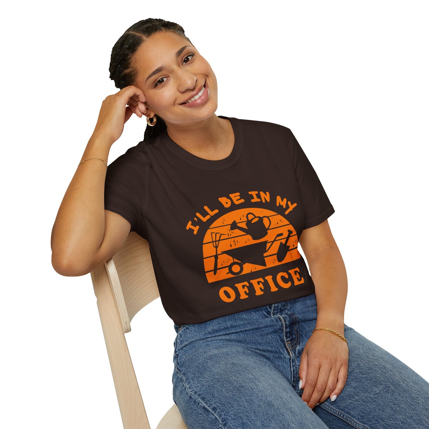 I'll Be In My Office T-Shirt — Funny Gardening Tee with Watering Can