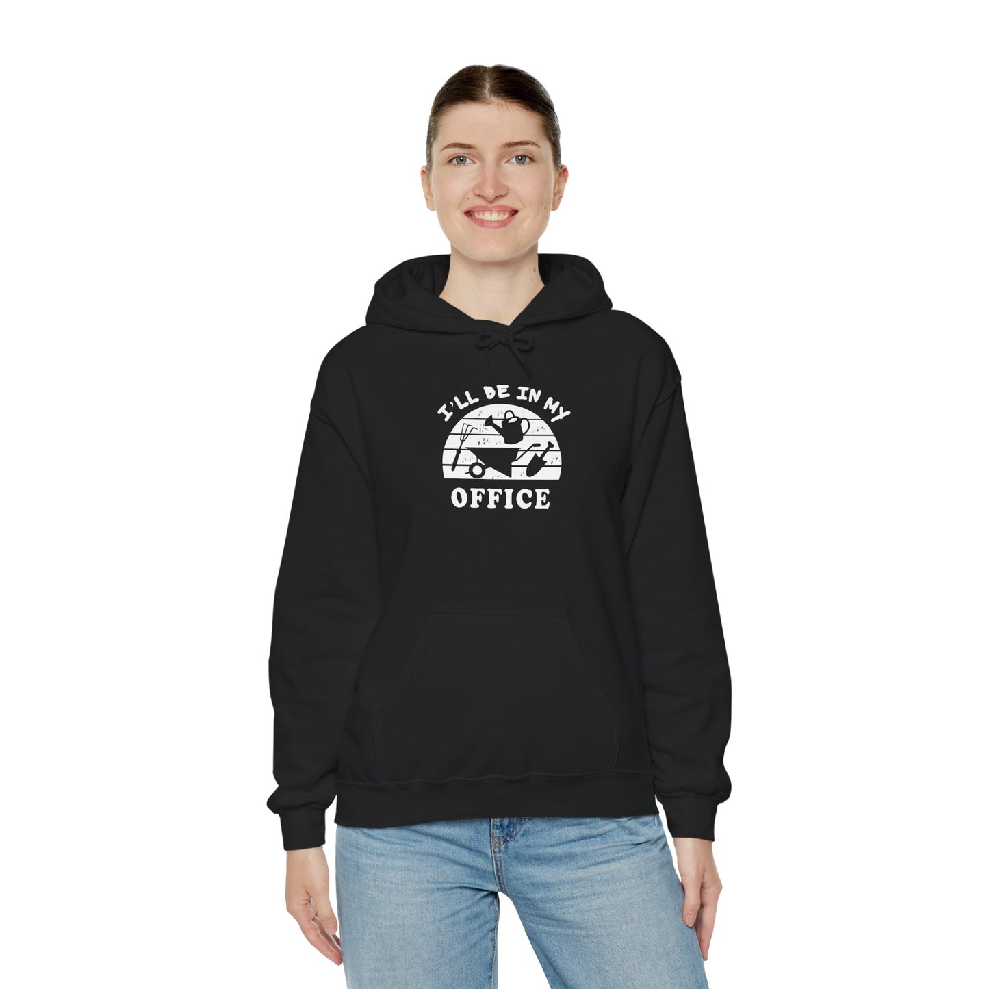 Hoodie — “I’ll Be In My Office” Cat Van Graphic Hoodie