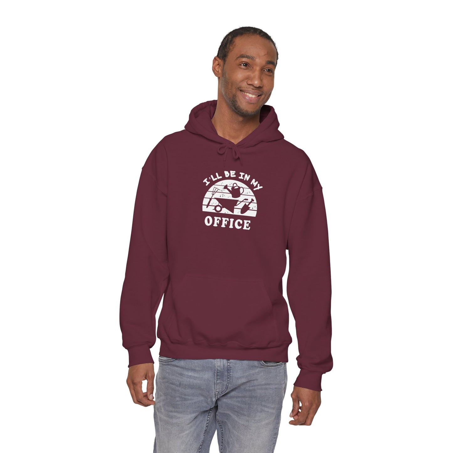 Hoodie — “I’ll Be In My Office” Cat Van Graphic Hoodie