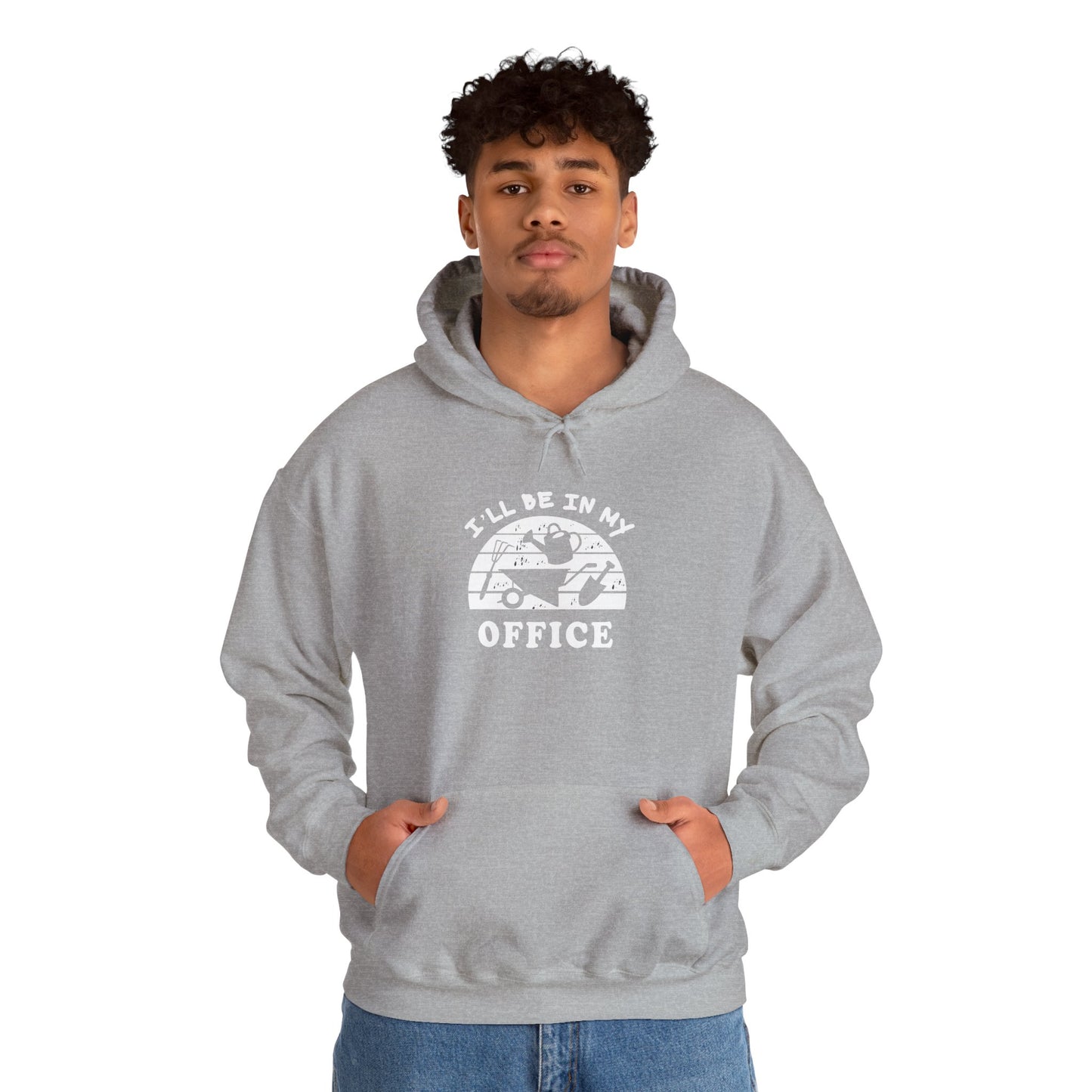 Hoodie — “I’ll Be In My Office” Cat Van Graphic Hoodie