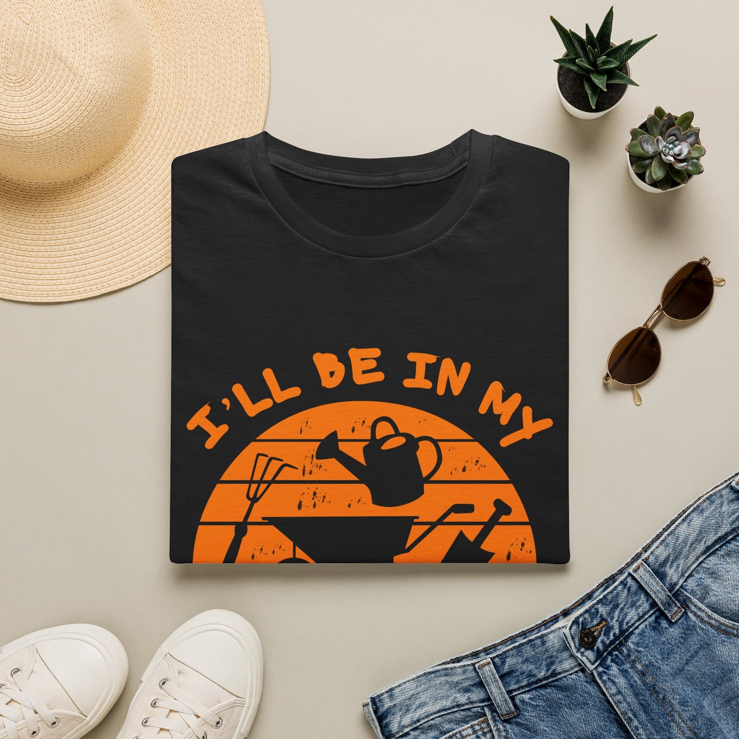 I'll Be In My Office T-Shirt — Funny Gardening Tee with Watering Can