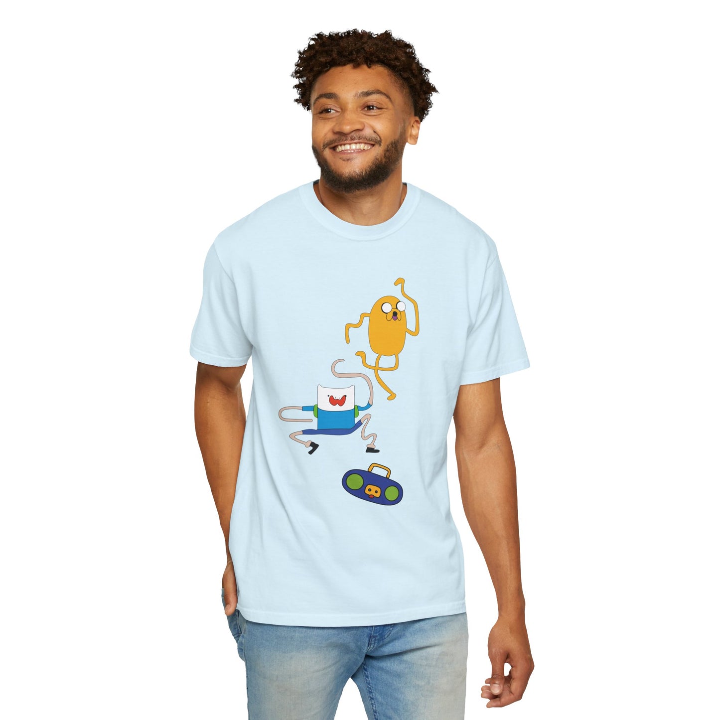 Adventure Time Dance Party T-Shirt — Jake & Radio Cartoon Tee