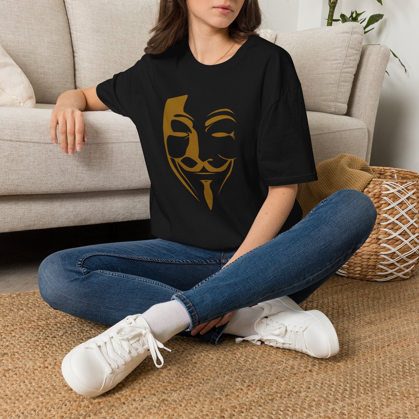 Guy Fawkes Mask T-Shirt — Anonymous/V for Vendetta Inspired Graphic Tee