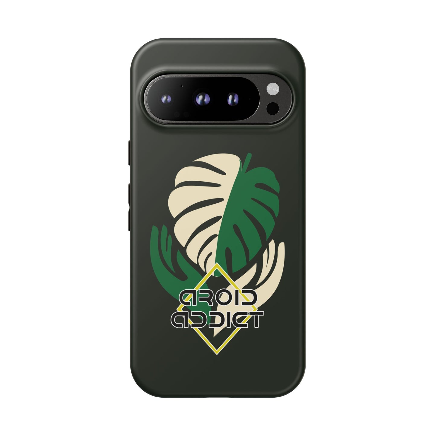 Phone Case — 'Droid Addict' Tropical Monstera Protective Case