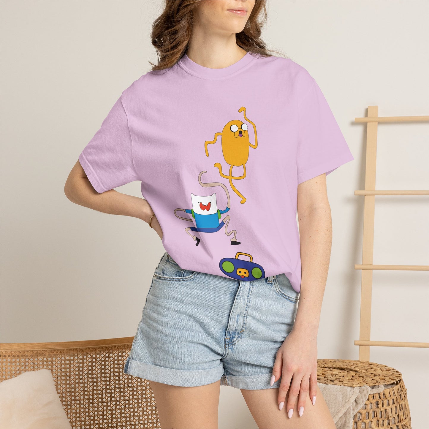 Adventure Time Dance Party T-Shirt — Jake & Radio Cartoon Tee