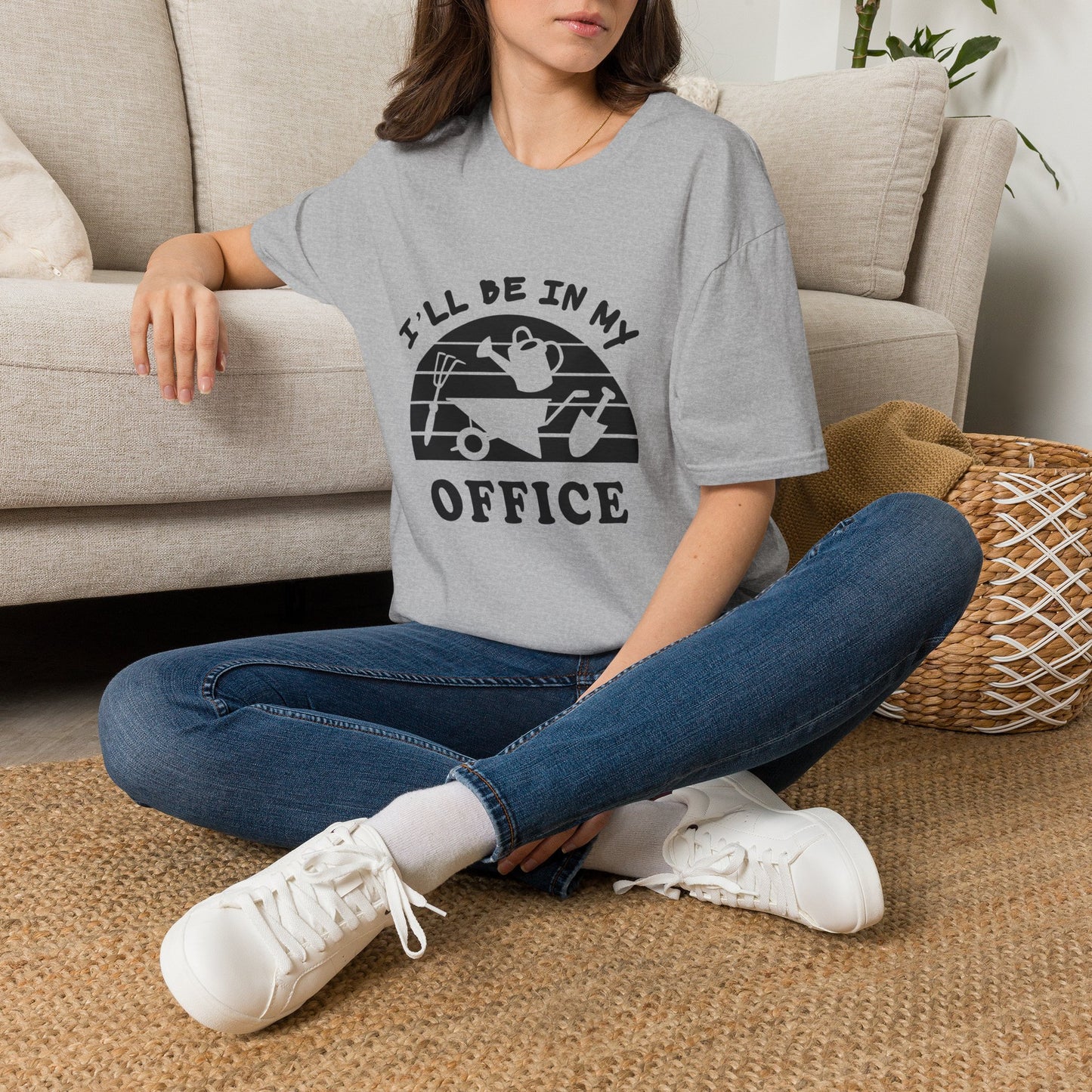 Garden Office T-Shirt — "I'll Be In My Office" Plant & Watering Can Tee