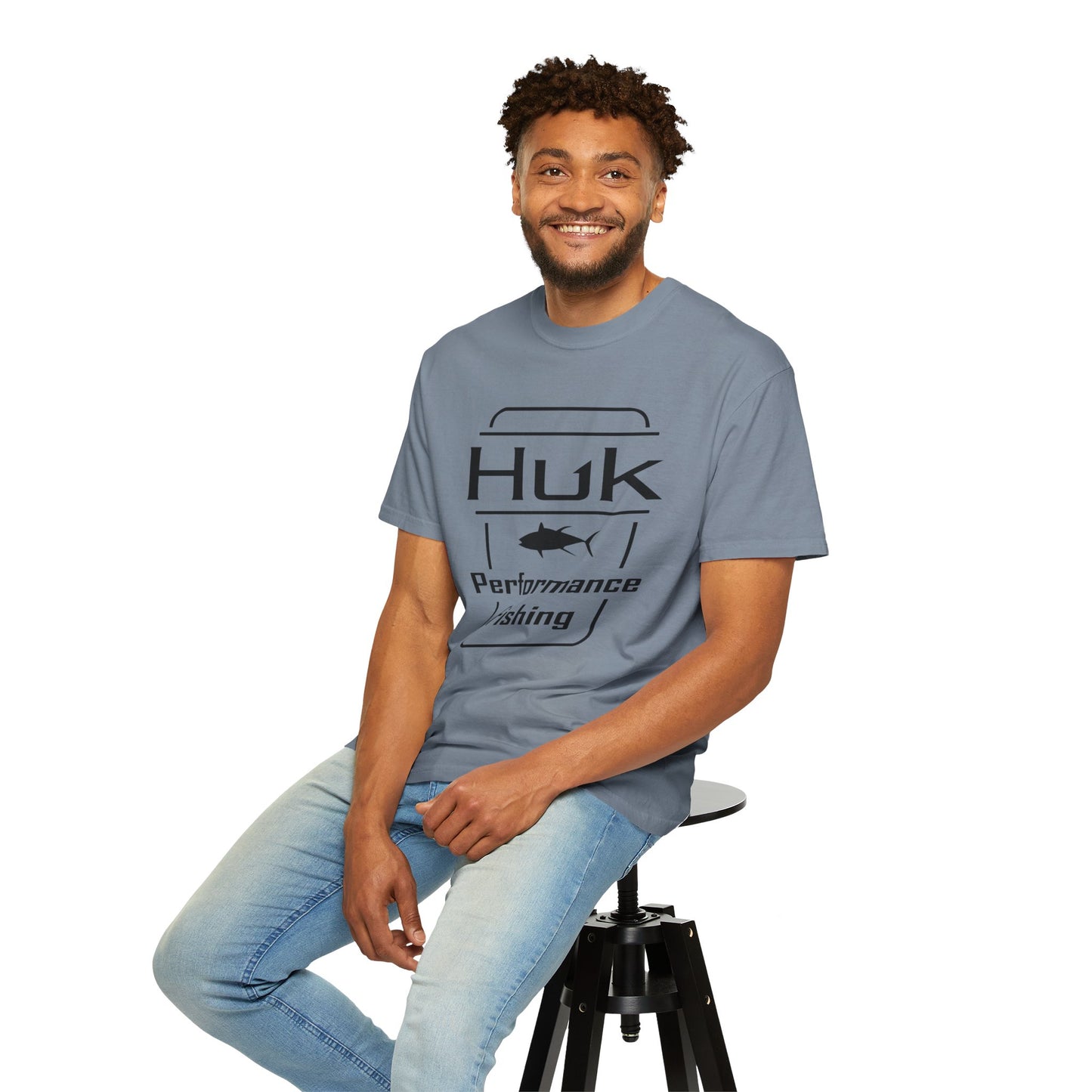 HUK Fishing Performance T-Shirt — "Huk Performance Fishing" Graphic Tee