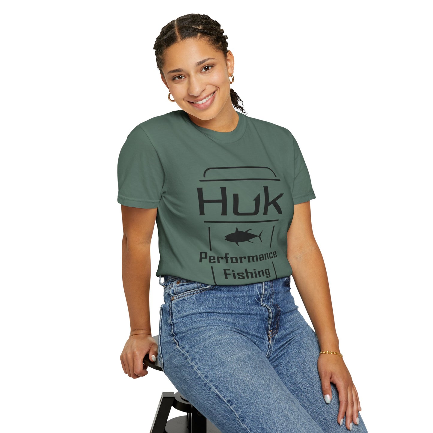 HUK Fishing Performance T-Shirt — "Huk Performance Fishing" Graphic Tee