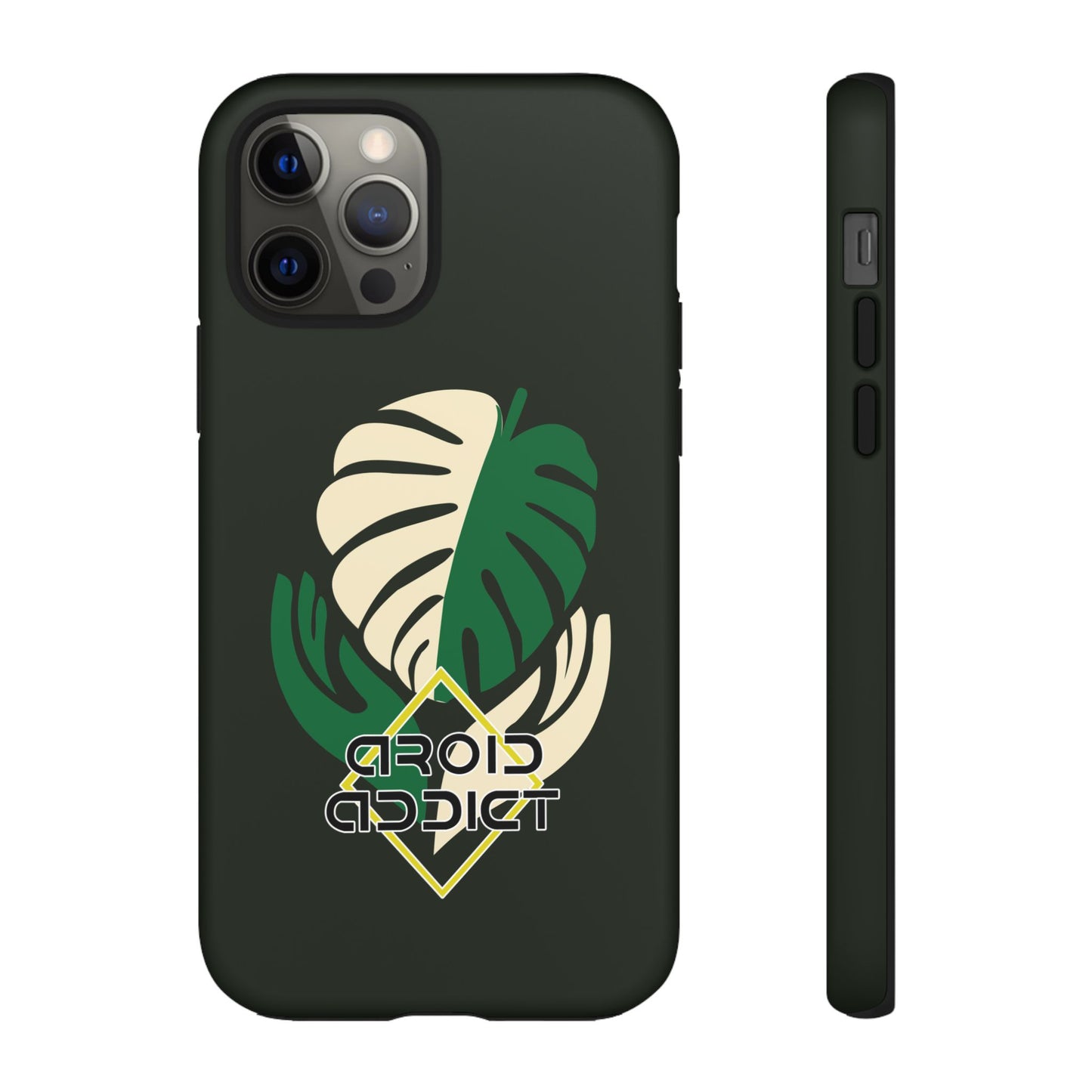 Phone Case — 'Droid Addict' Tropical Monstera Protective Case