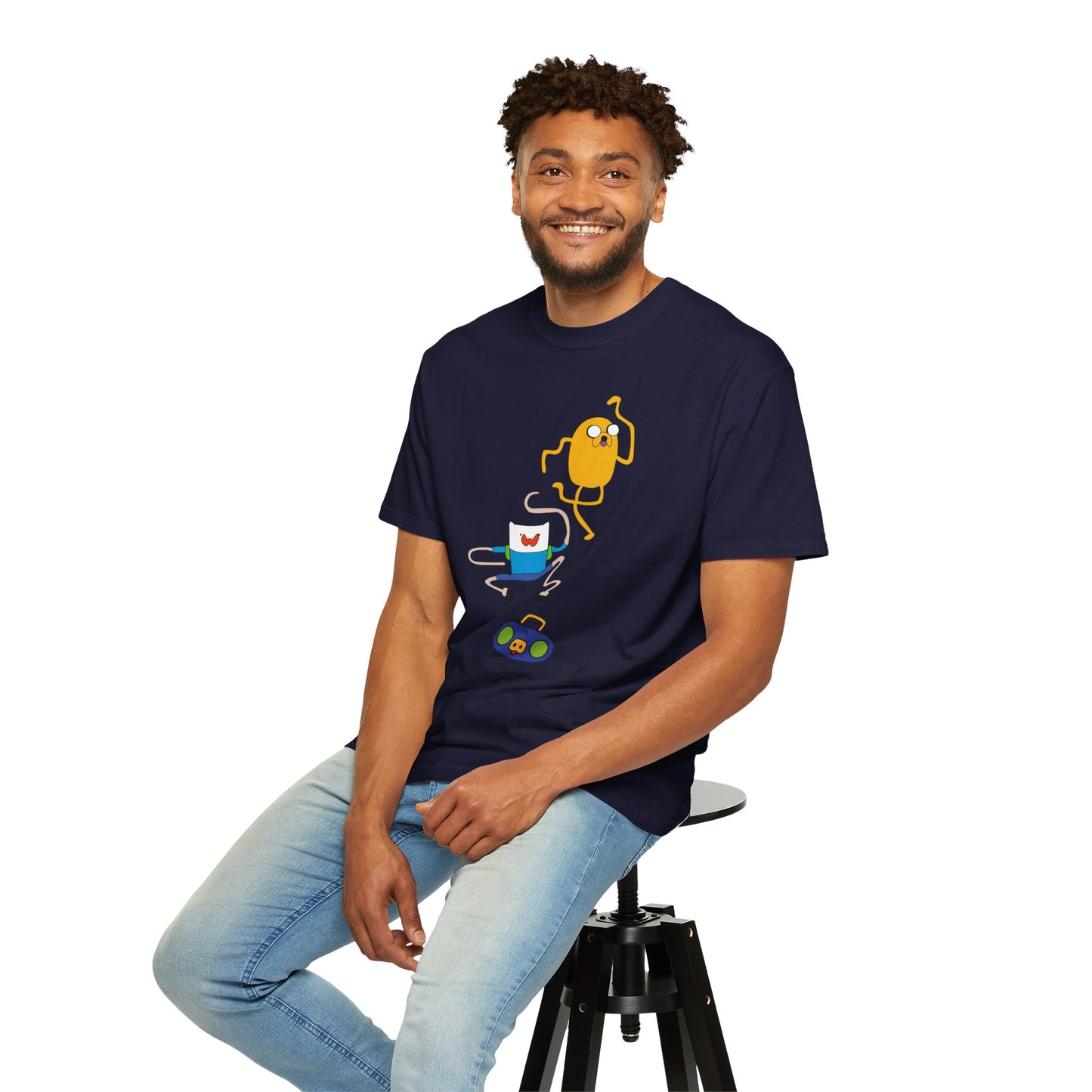Adventure Time Dance Party T-Shirt — Jake & Radio Cartoon Tee