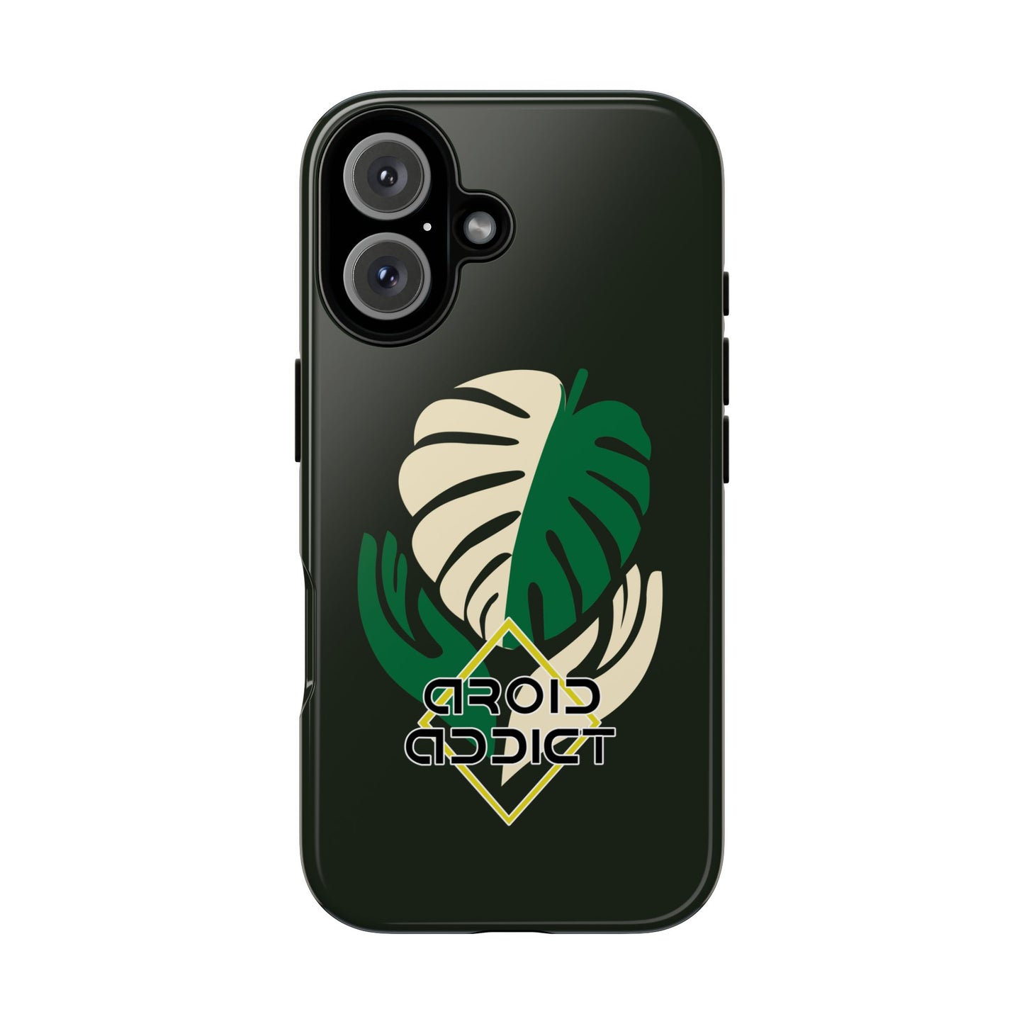 Phone Case — 'Droid Addict' Tropical Monstera Protective Case