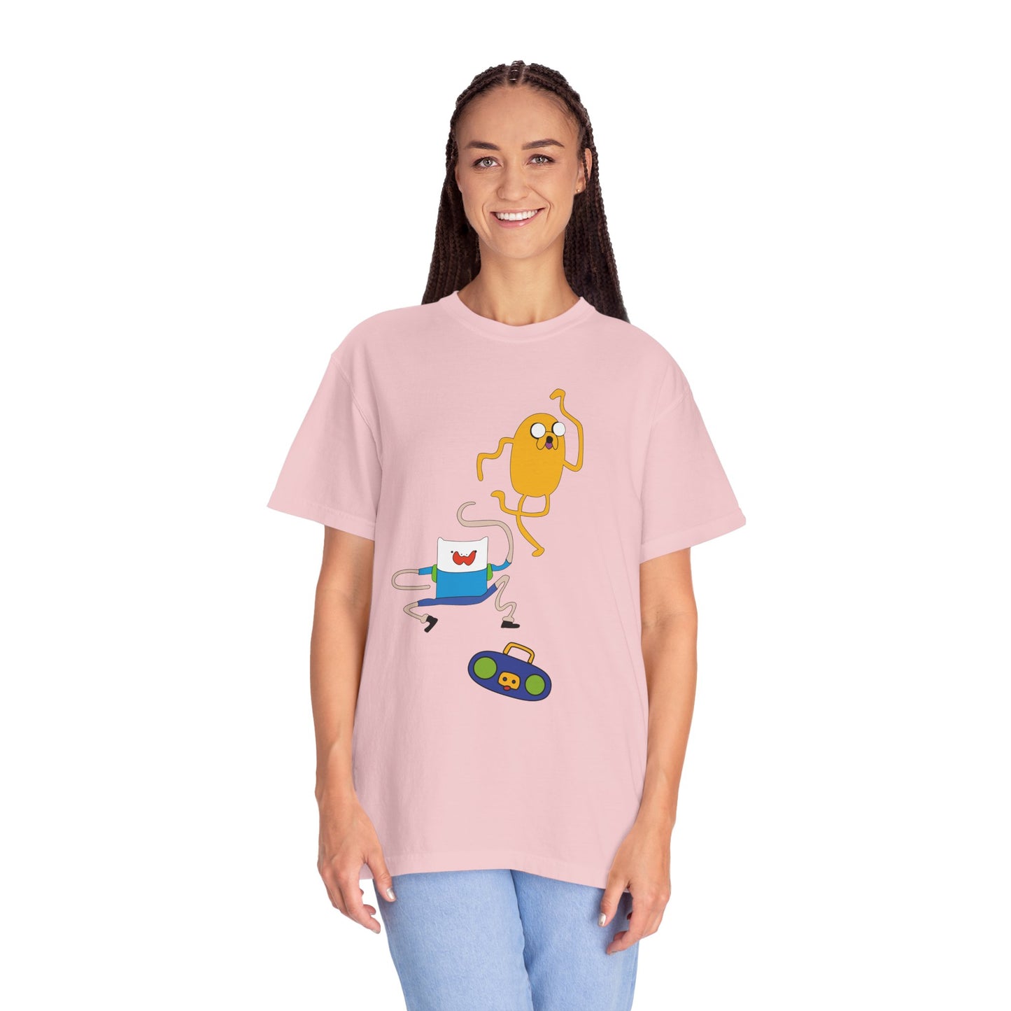 Adventure Time Dance Party T-Shirt — Jake & Radio Cartoon Tee