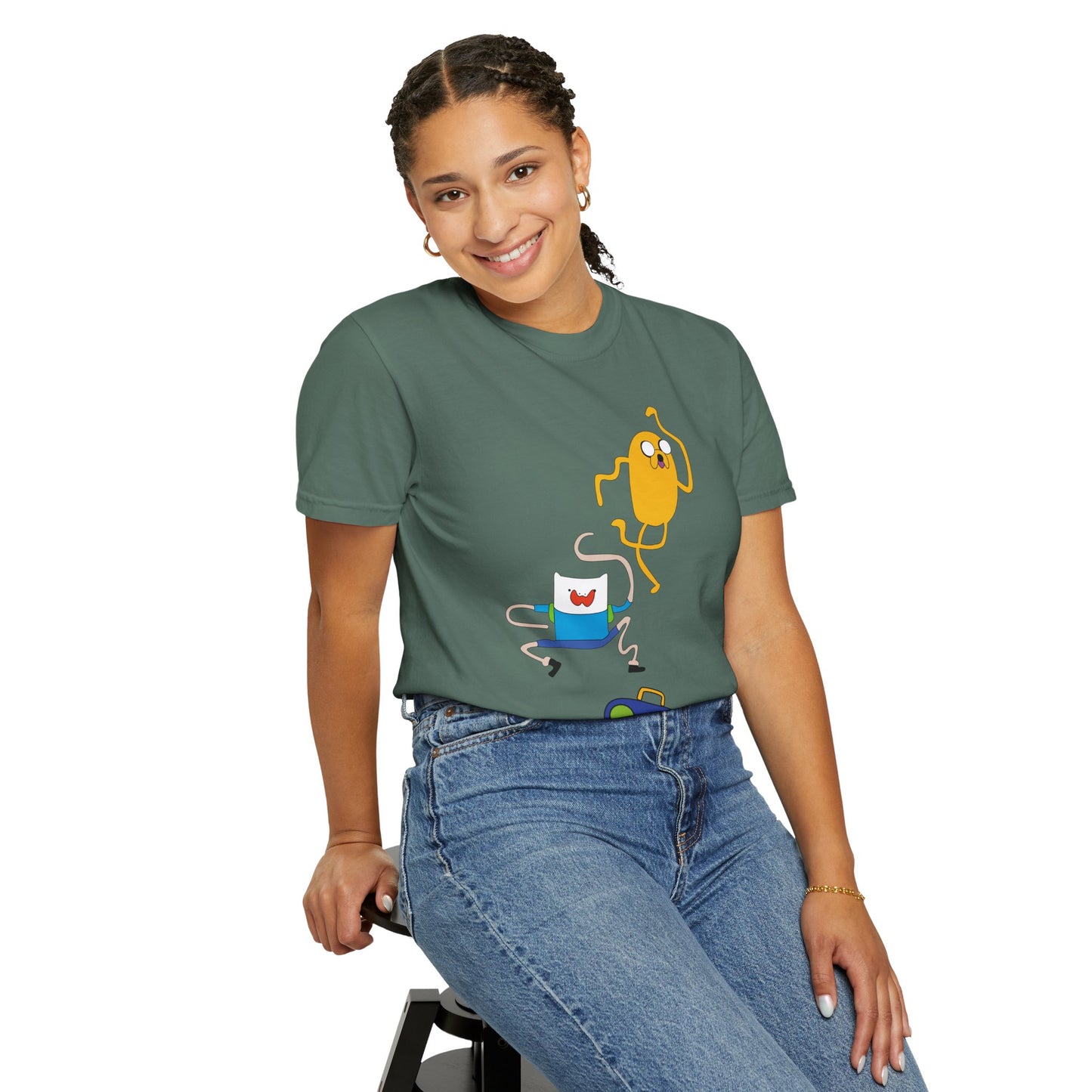 Adventure Time Dance Party T-Shirt — Jake & Radio Cartoon Tee