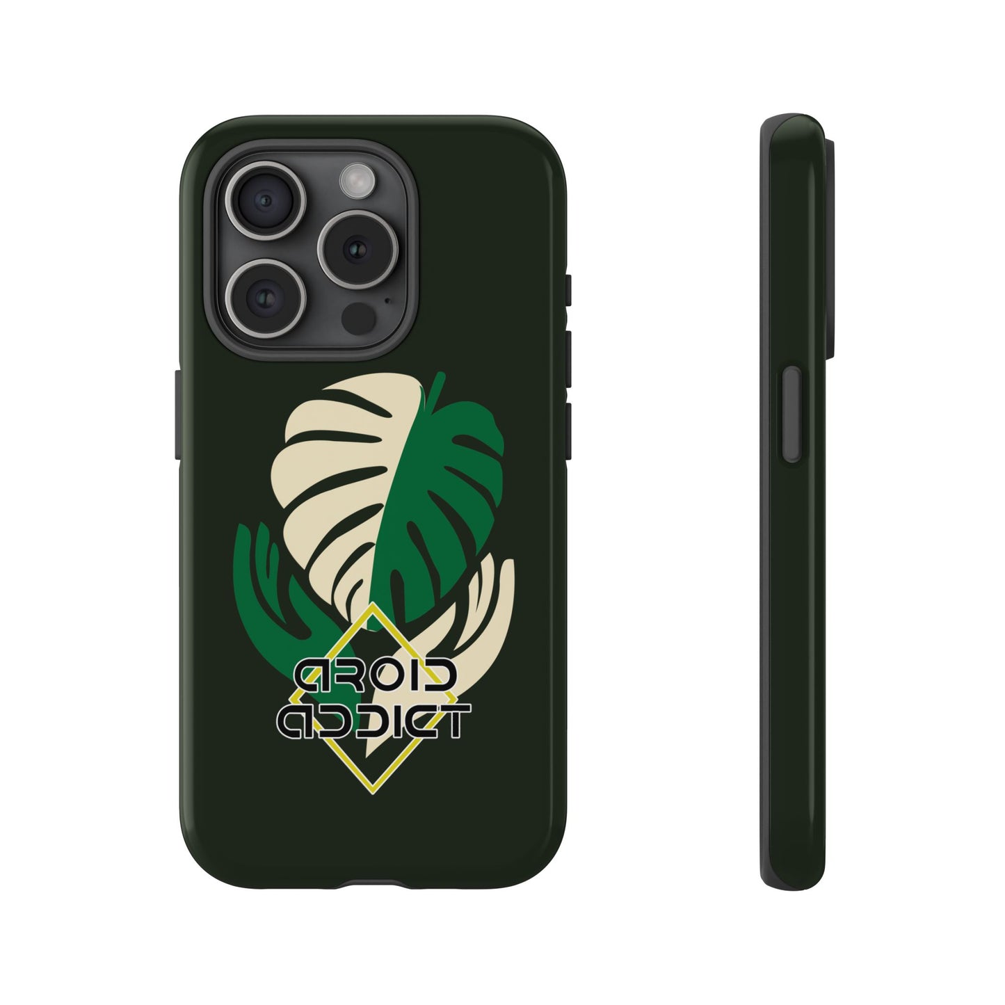Phone Case — 'Droid Addict' Tropical Monstera Protective Case