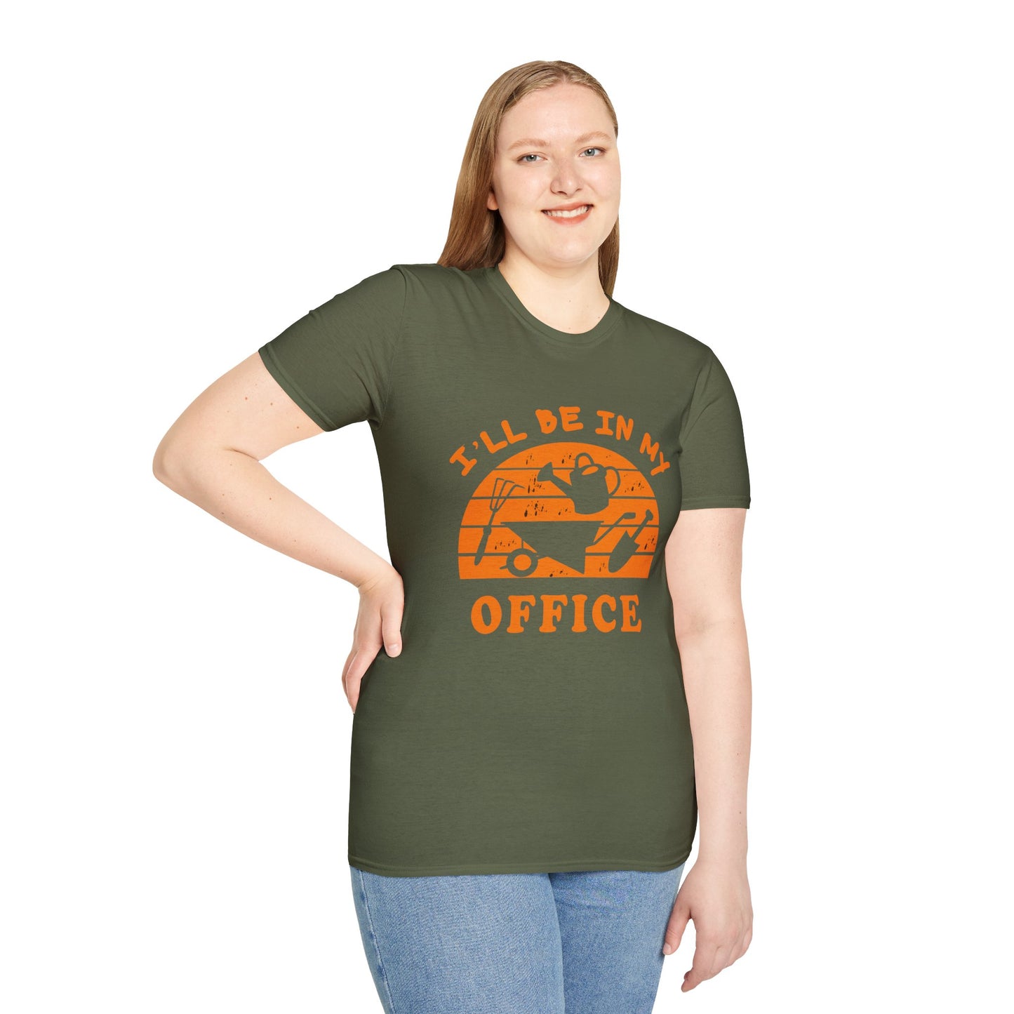 I'll Be In My Office T-Shirt — Funny Gardening Tee with Watering Can