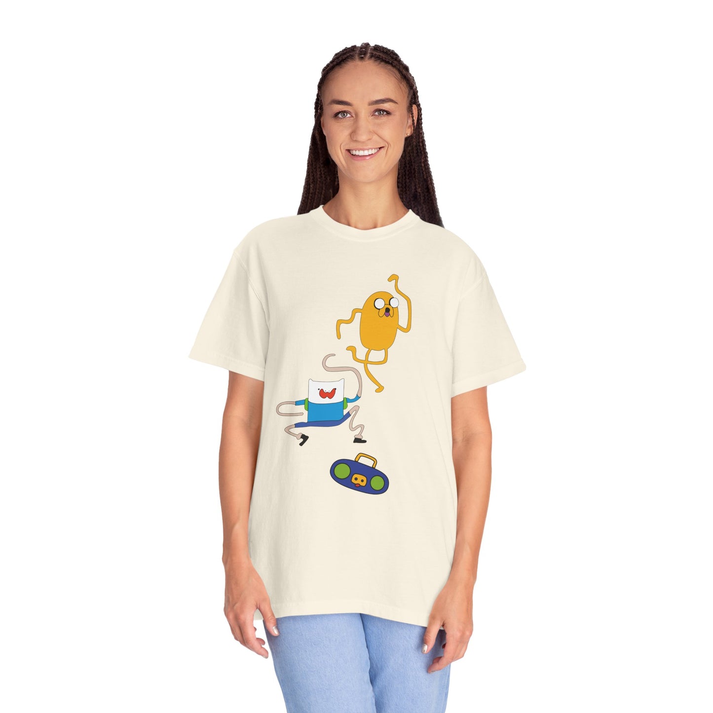Adventure Time Dance Party T-Shirt — Jake & Radio Cartoon Tee
