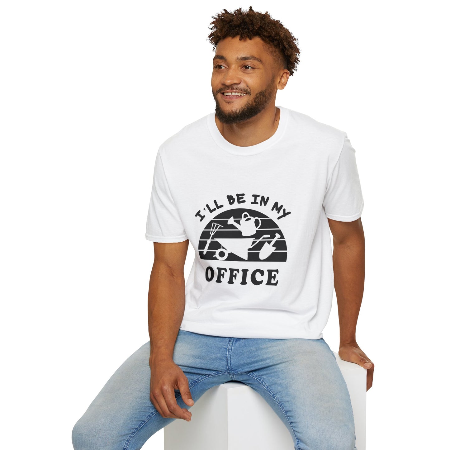 Garden Office T-Shirt — "I'll Be In My Office" Plant & Watering Can Tee