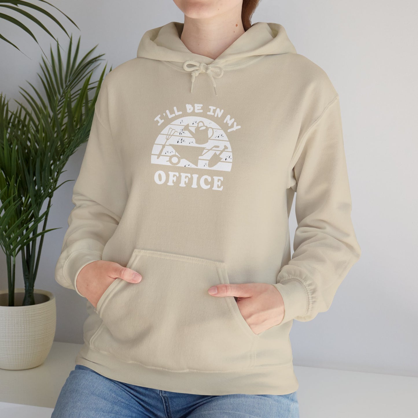 Hoodie — “I’ll Be In My Office” Cat Van Graphic Hoodie