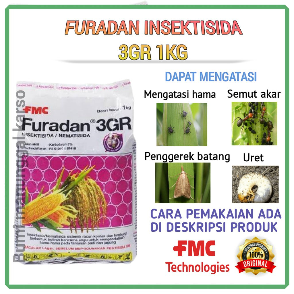 FURADAN 3GR Nematic Insecticide Systemic Contact and Stomach Poison – 1 kilogram