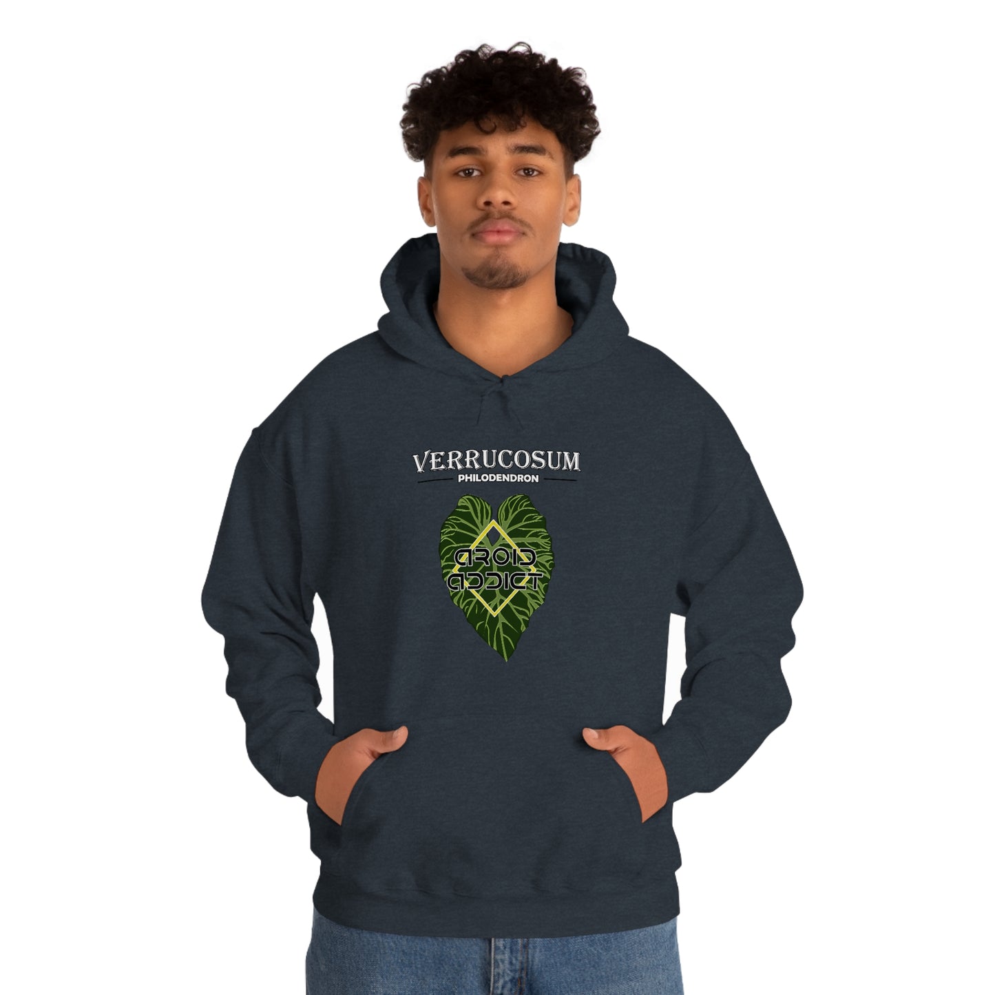 Philodendron Verrucosum Unisex Heavy Blend™ Hooded Sweatshirt