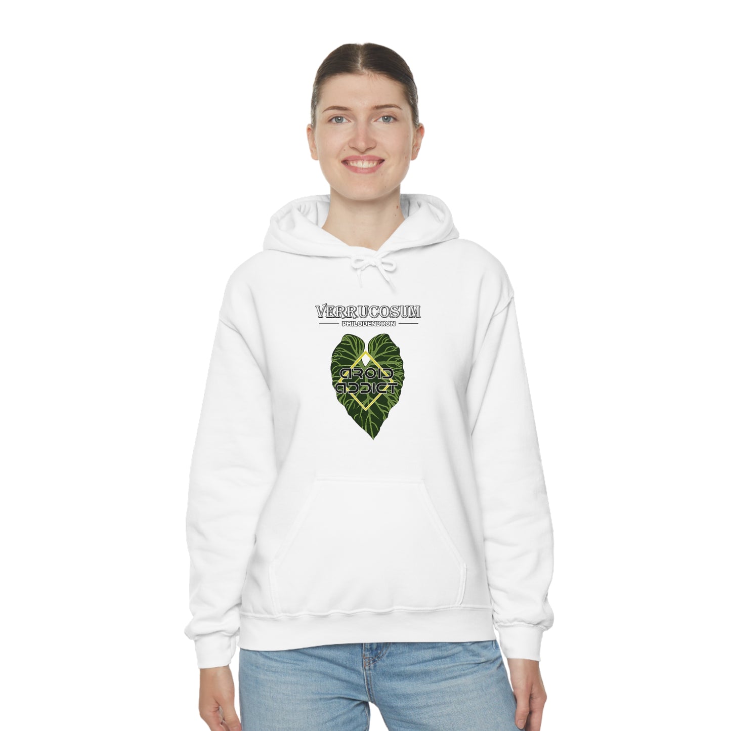 Philodendron Verrucosum Unisex Heavy Blend™ Hooded Sweatshirt