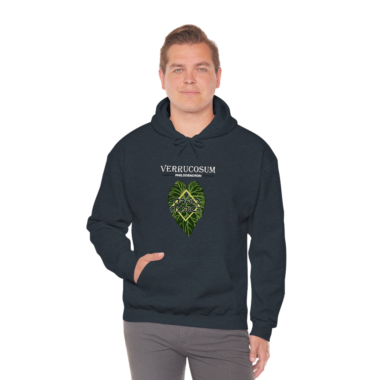 Philodendron Verrucosum Unisex Heavy Blend™ Hooded Sweatshirt