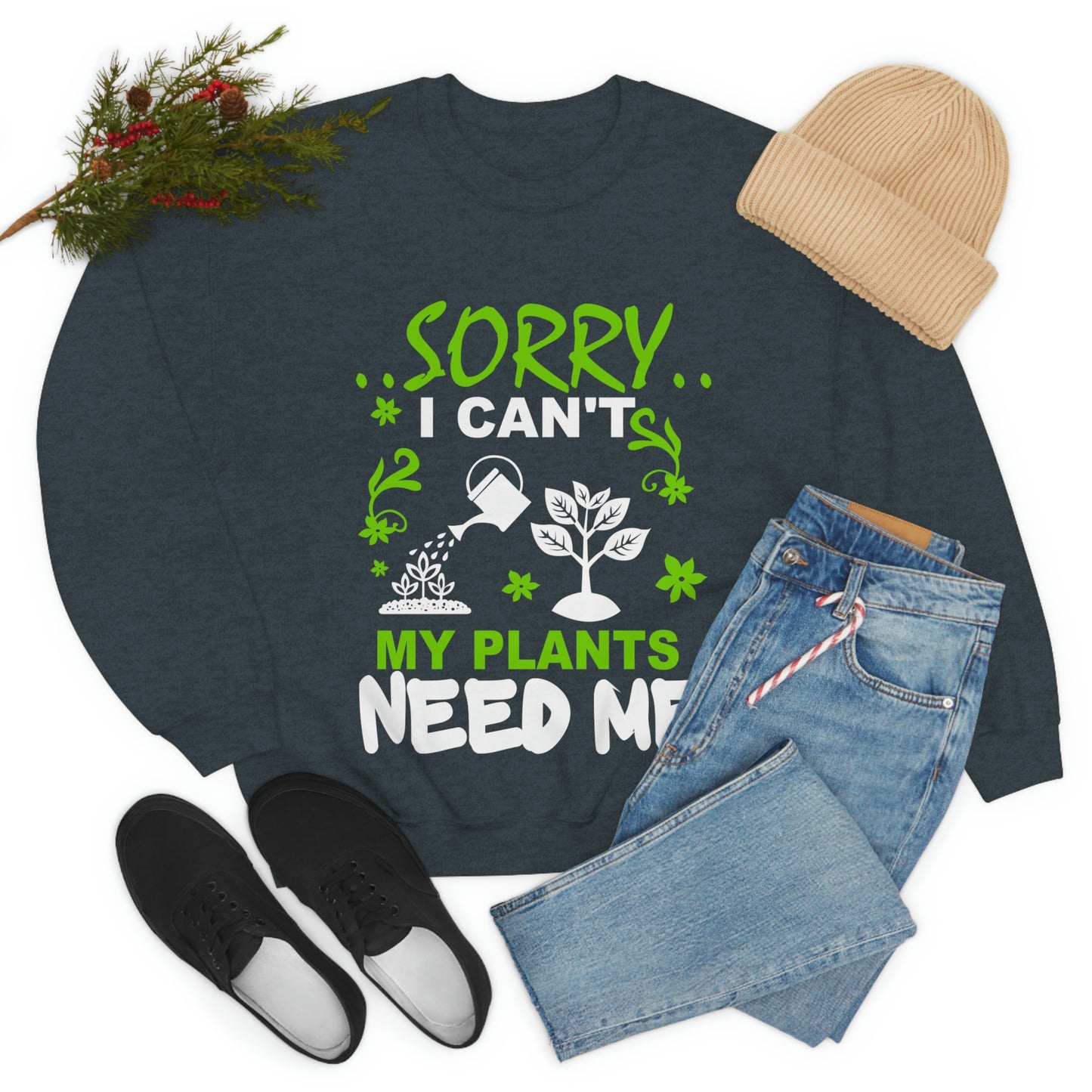 My Plant Need Me Unisex Heavy Blend™ Crewneck Sweatshirt