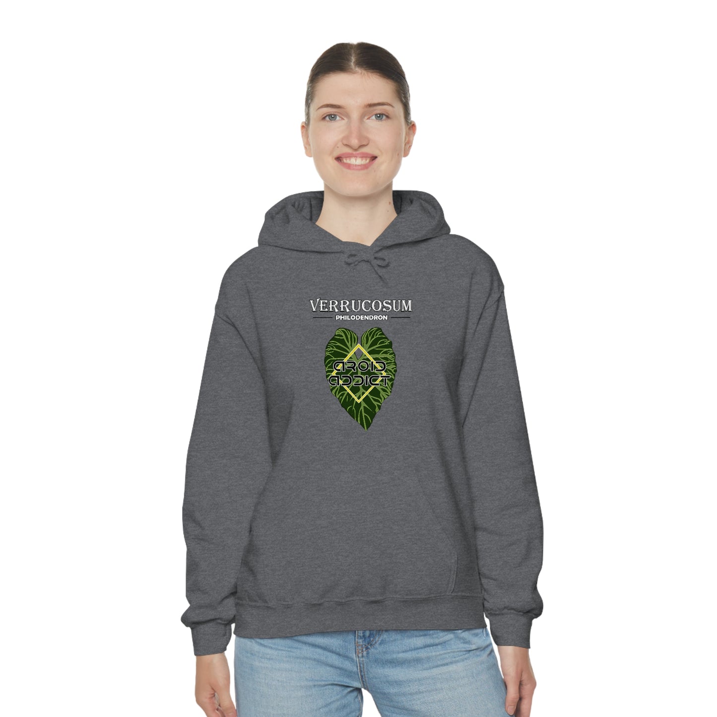 Philodendron Verrucosum Unisex Heavy Blend™ Hooded Sweatshirt