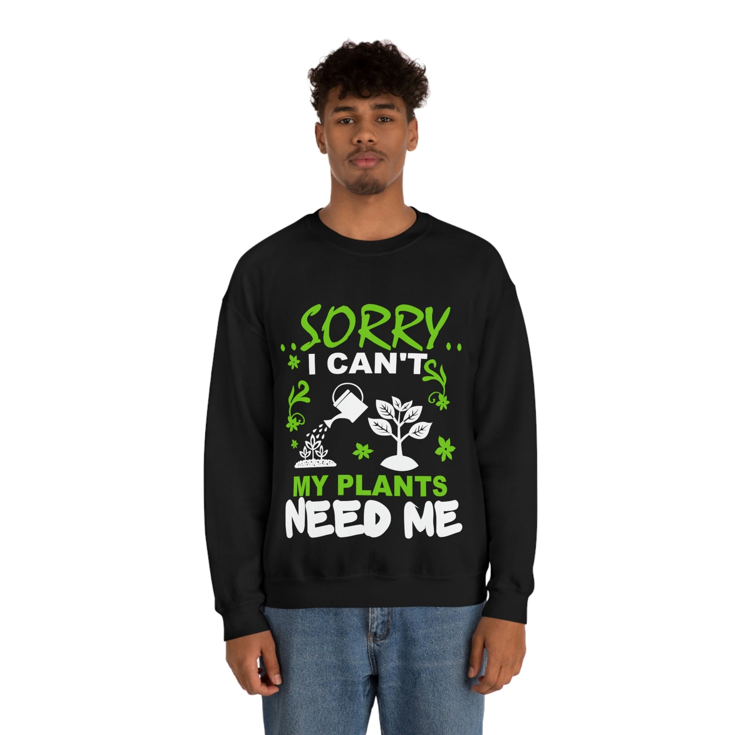 My Plant Need Me Unisex Heavy Blend™ Crewneck Sweatshirt