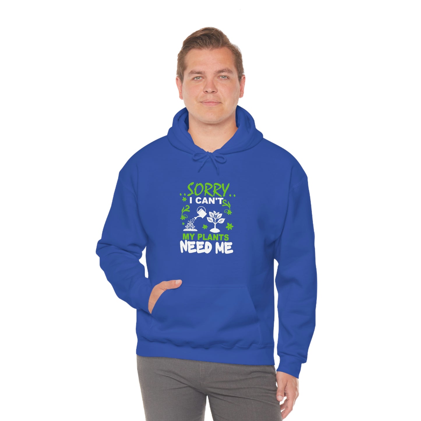 "My Plants Need Me" Unisex Heavy Blend™ Hooded Sweatshirt