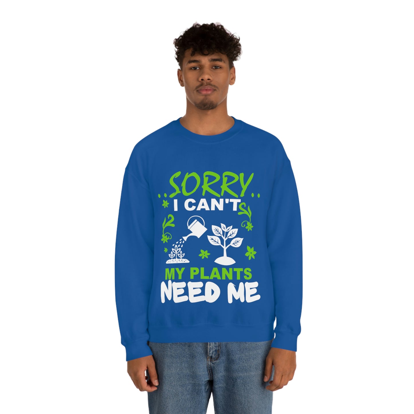 My Plant Need Me Unisex Heavy Blend™ Crewneck Sweatshirt