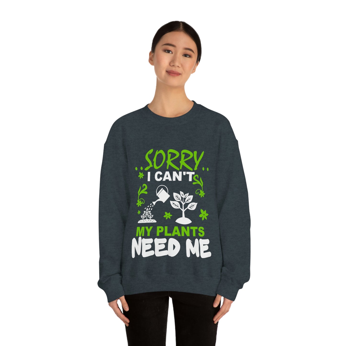 My Plant Need Me Unisex Heavy Blend™ Crewneck Sweatshirt