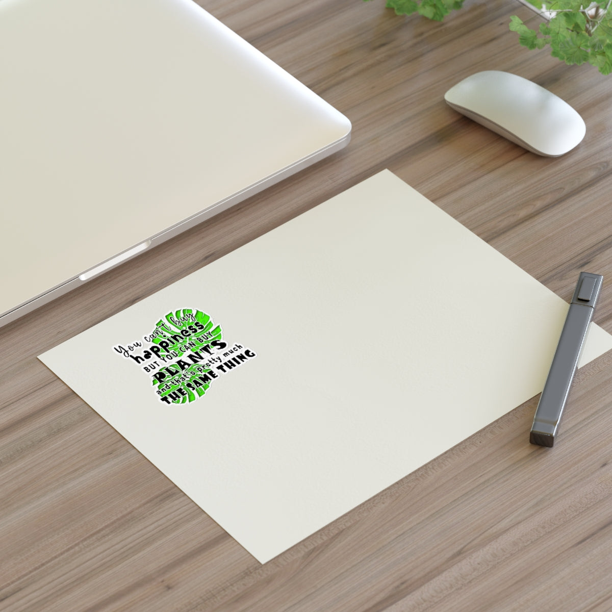 Sticker Sheets you can't buy happiness but you can buy plants Plants Lover Quotes Gift idea