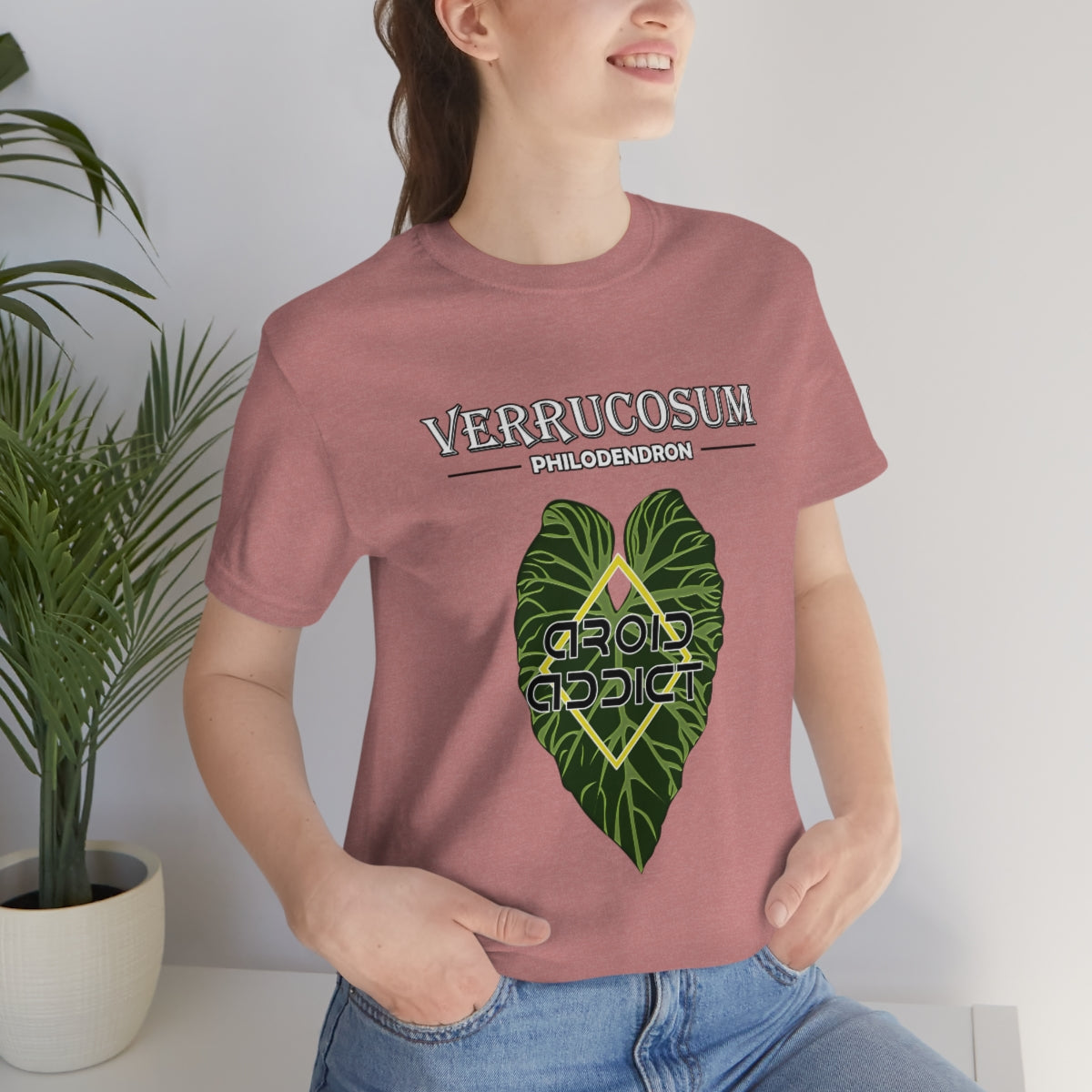 Philodendron Verrucosum Unisex Jersey Short Sleeve Tee