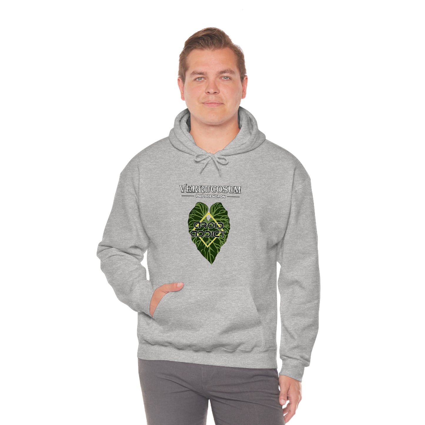 Philodendron Verrucosum Unisex Heavy Blend™ Hooded Sweatshirt