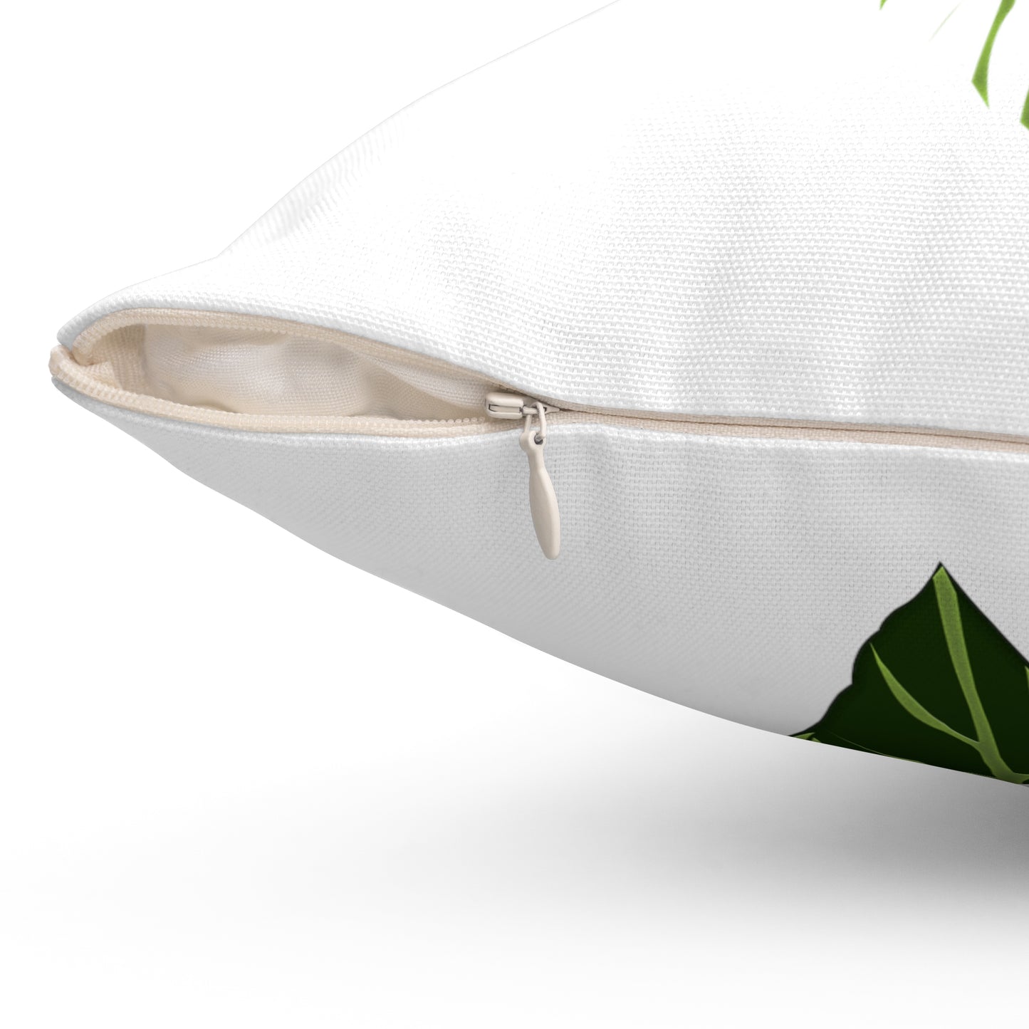 Philodendron Verrucosum Plants Spun Polyester Square Pillow