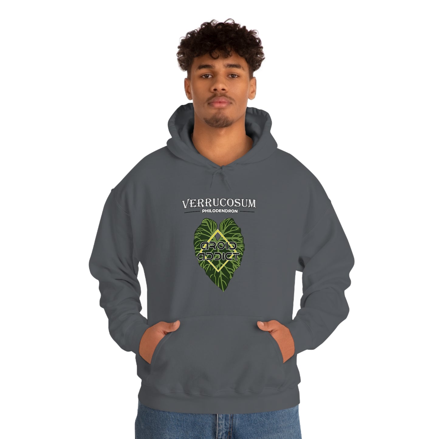 Philodendron Verrucosum Unisex Heavy Blend™ Hooded Sweatshirt