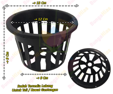 Orchid Pot / Plastic Hydroponic GBL Pot 12 pcs