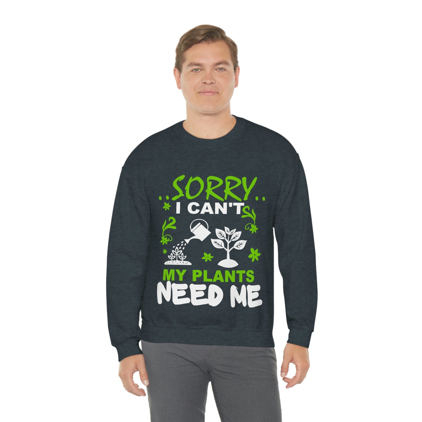 My Plant Need Me Unisex Heavy Blend™ Crewneck Sweatshirt