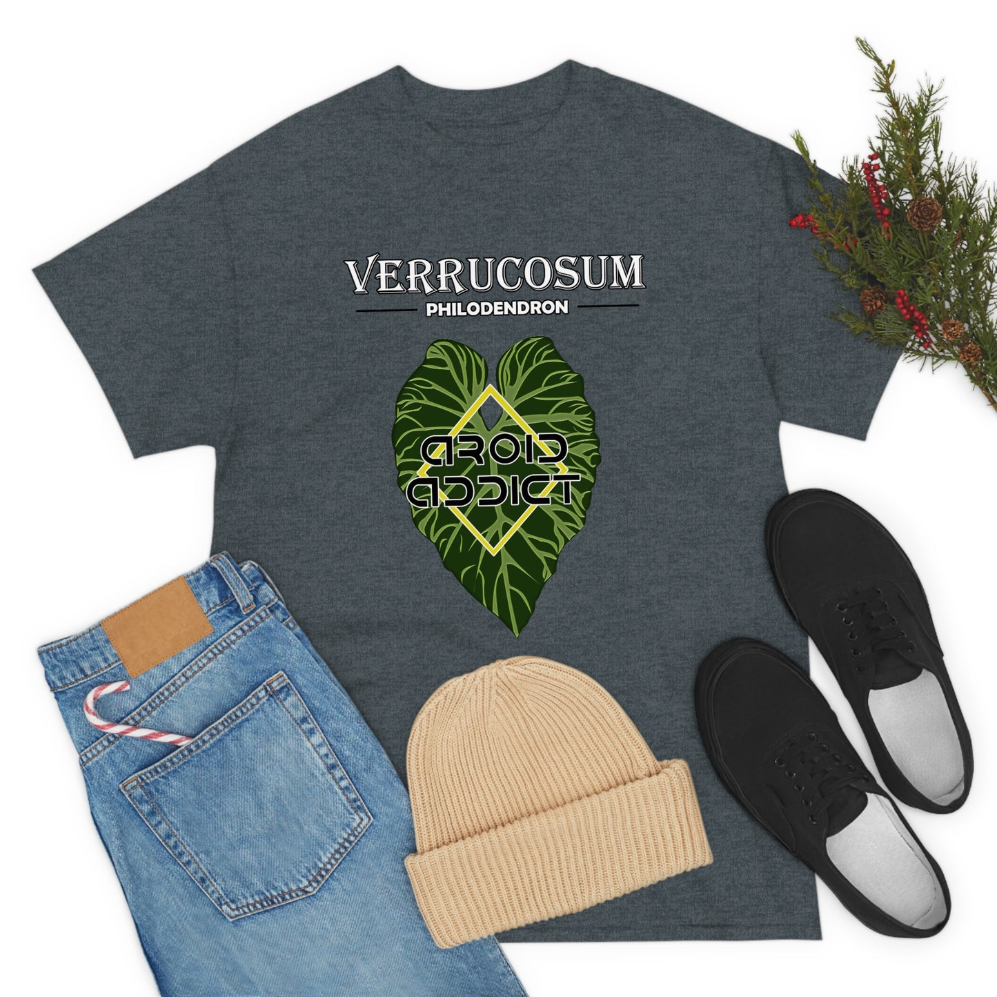 Philodendron Verrucosum Lovers Unisex Heavy Cotton Tee
