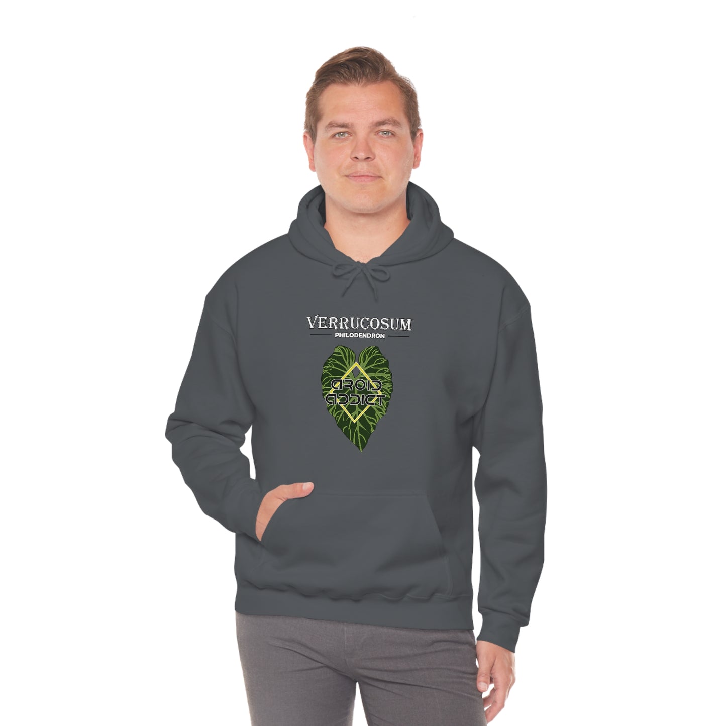 Philodendron Verrucosum Unisex Heavy Blend™ Hooded Sweatshirt
