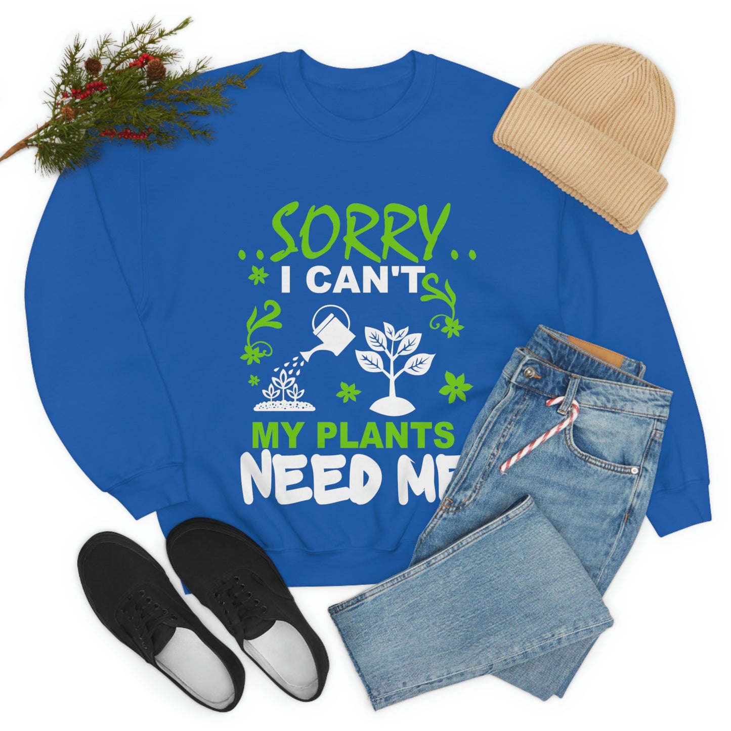 My Plant Need Me Unisex Heavy Blend™ Crewneck Sweatshirt