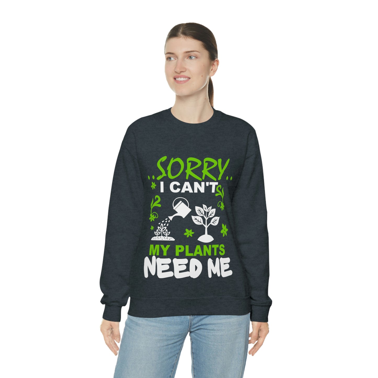 My Plant Need Me Unisex Heavy Blend™ Crewneck Sweatshirt