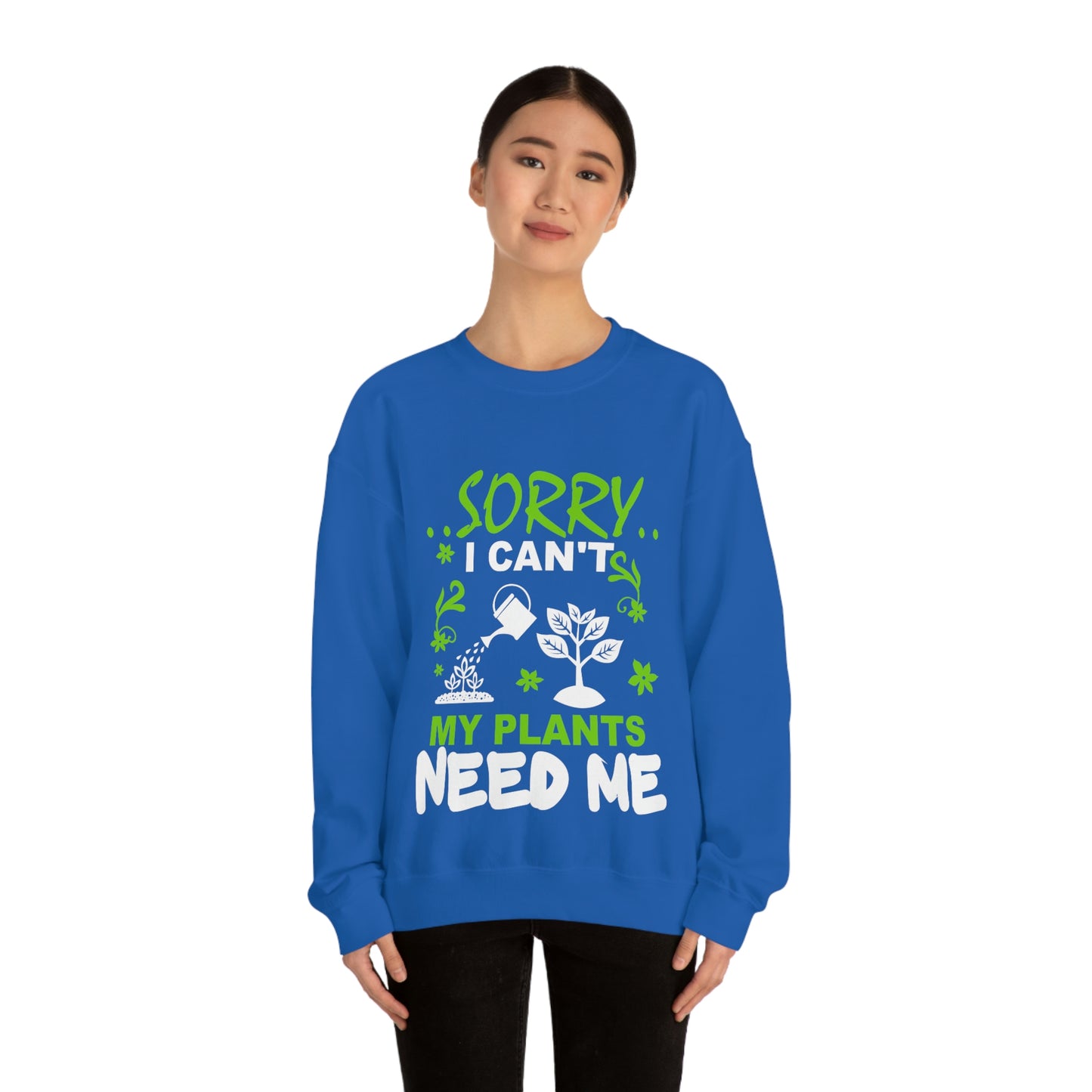 My Plant Need Me Unisex Heavy Blend™ Crewneck Sweatshirt