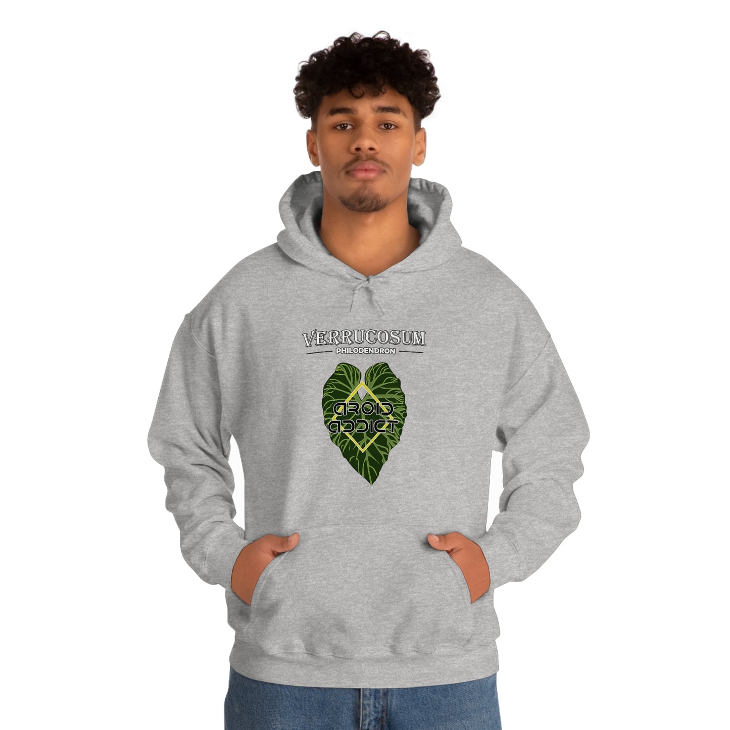 Philodendron Verrucosum Unisex Heavy Blend™ Hooded Sweatshirt