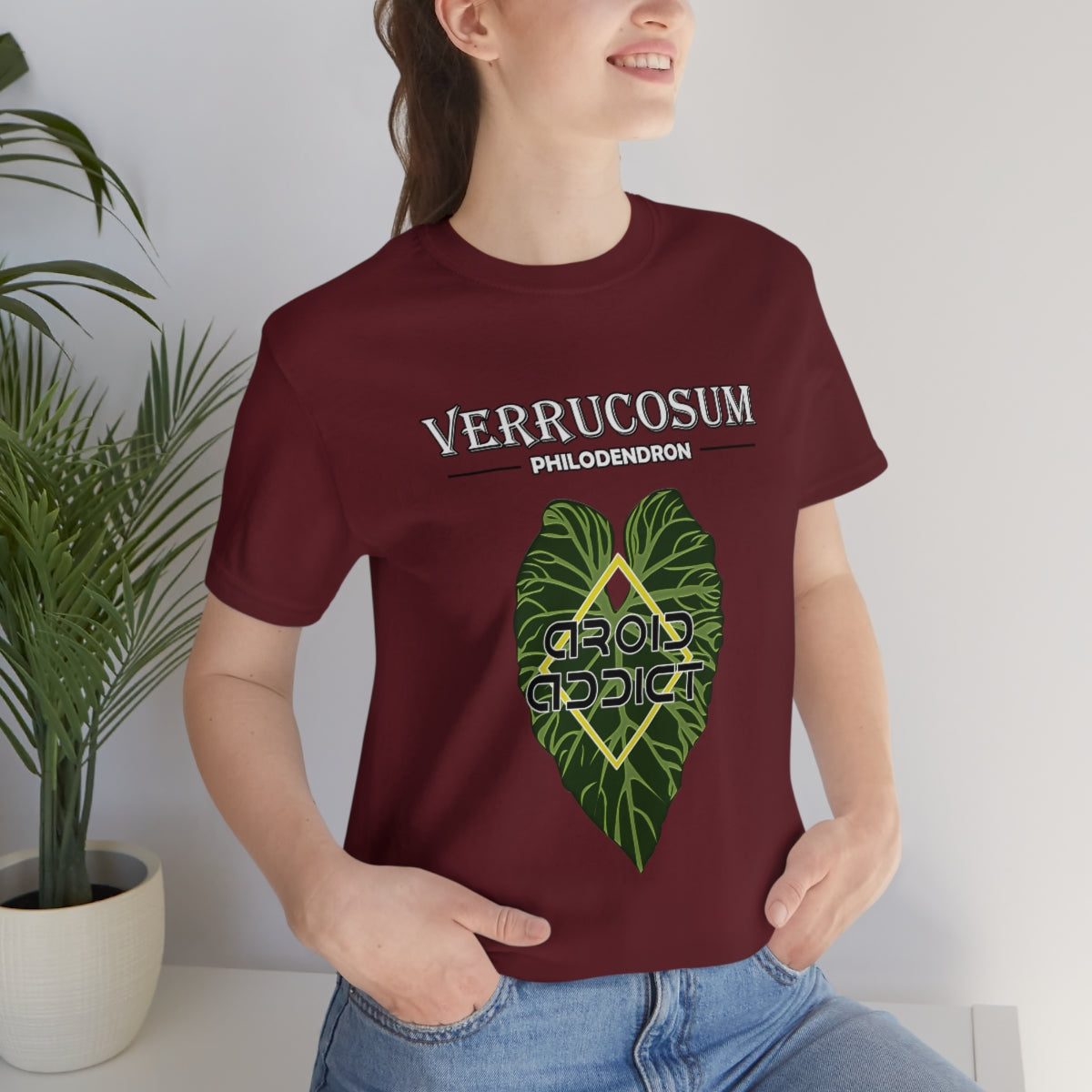 Philodendron Verrucosum Unisex Jersey Short Sleeve Tee