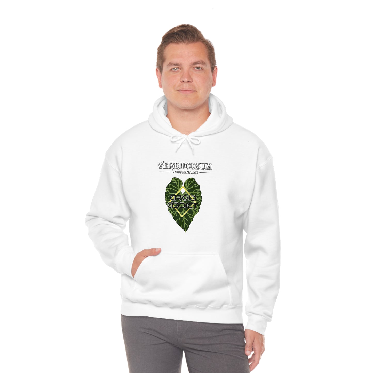 Philodendron Verrucosum Unisex Heavy Blend™ Hooded Sweatshirt