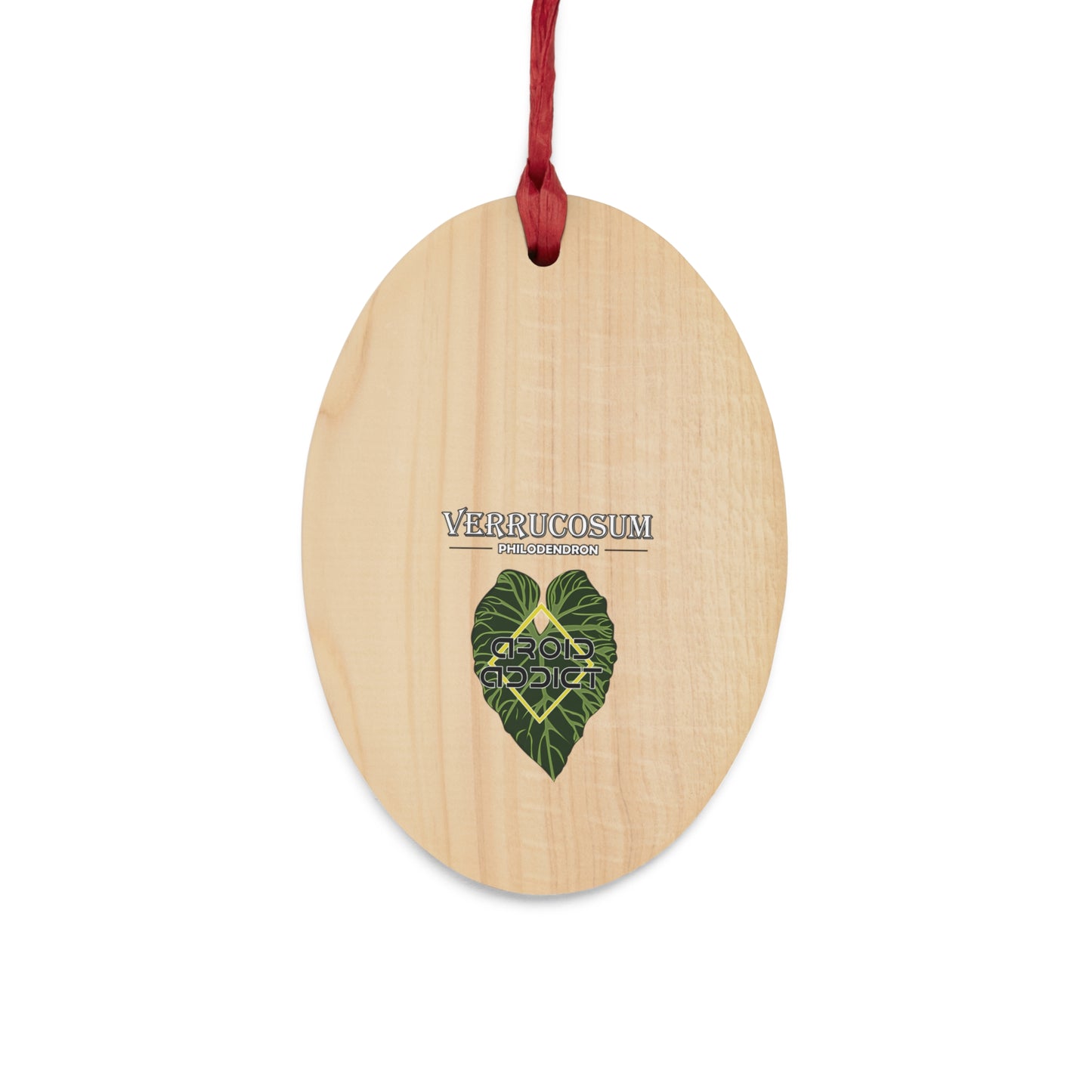 Wooden Ornaments Philodendron Verrucosum